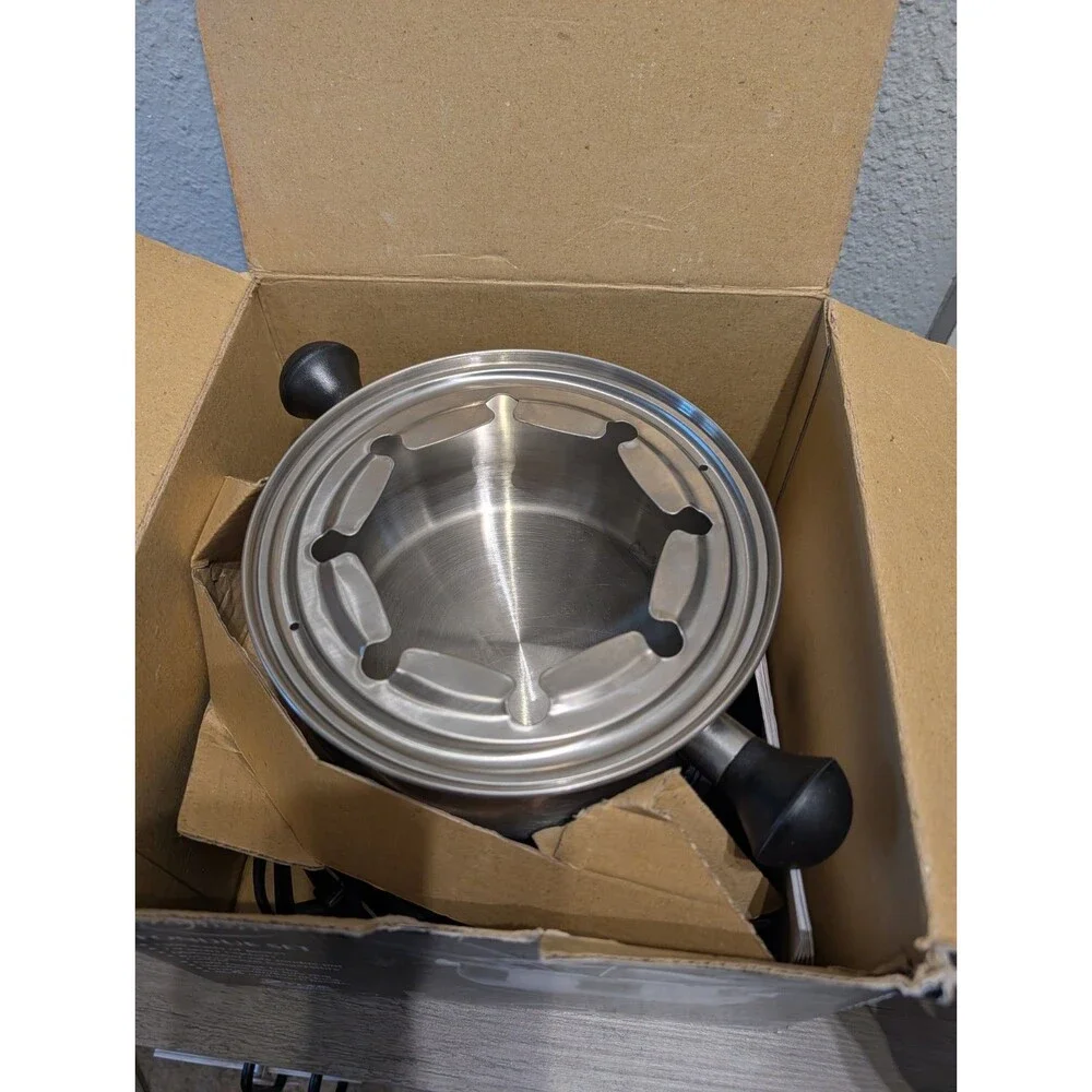 Crofton FG868 Electric Fondue Set 1.9 Qt 8 Forks Box Manual Tested Works